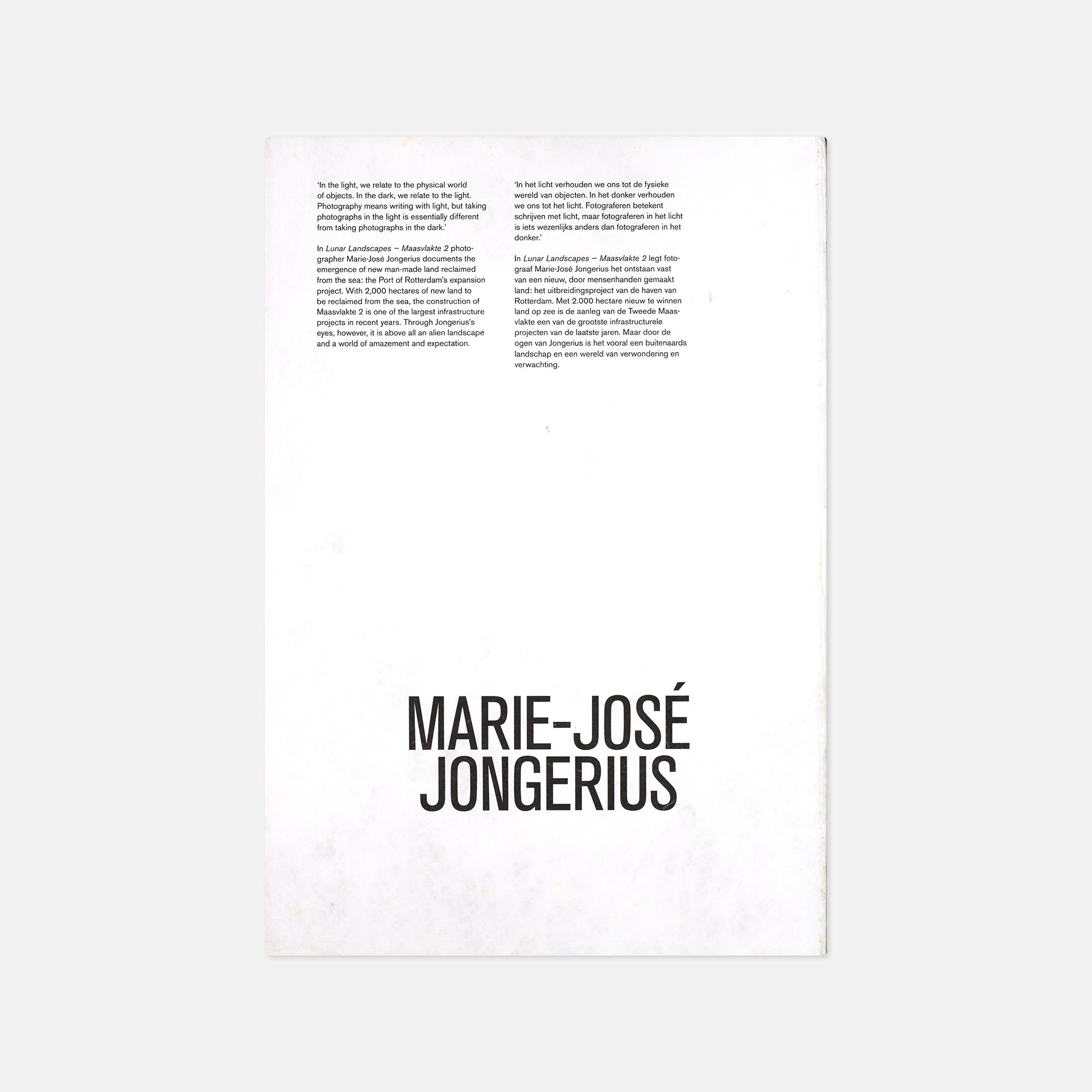 Marie-José Jongerius — Lunar Landscapes: Maasvlakte 2