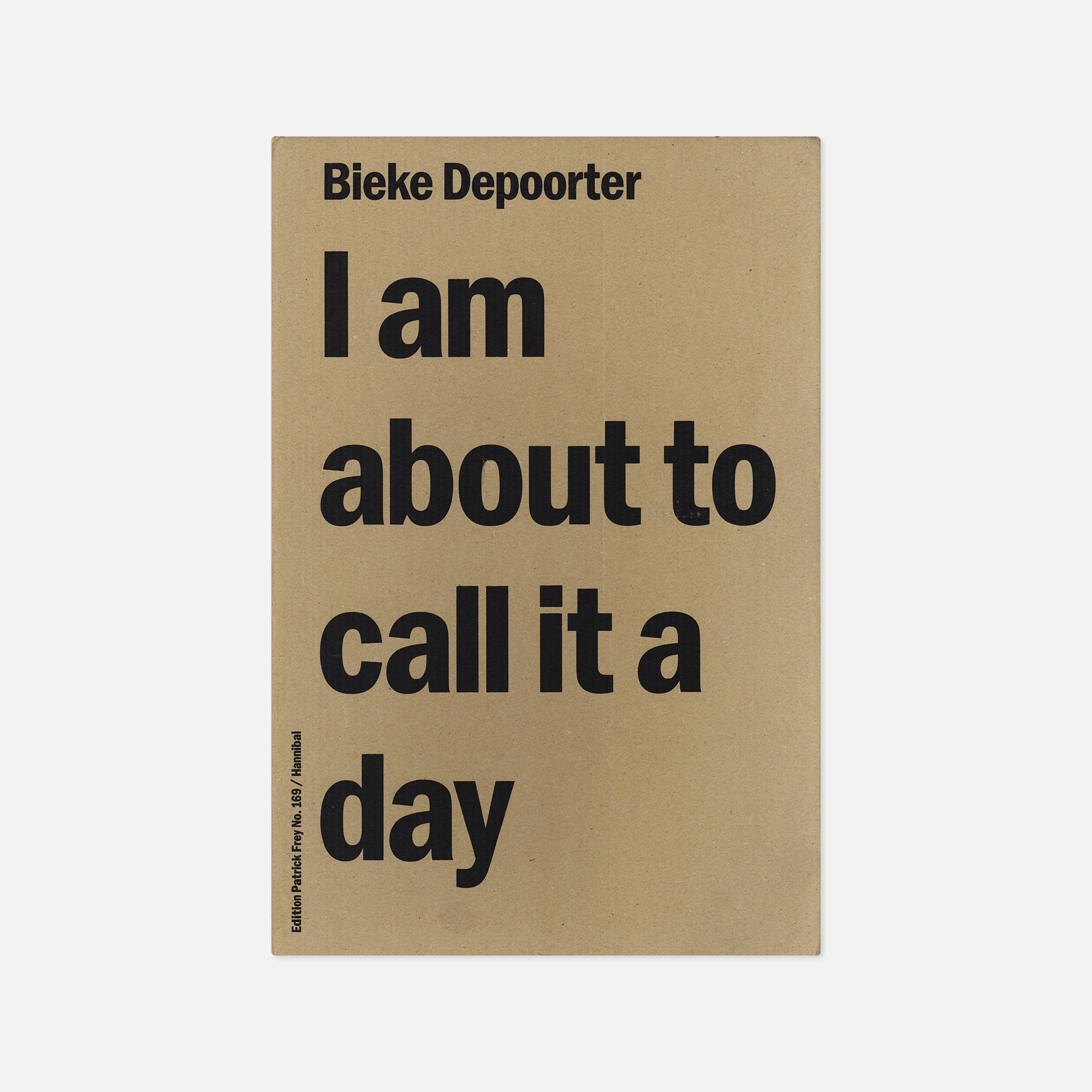 Bieke Depoorter — I am about to call it a day